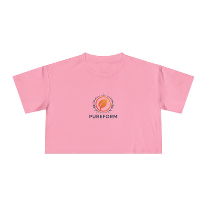 ''PureForm'' Women's Crop Tee - Stylish and Comfortable Activewear for Everyday