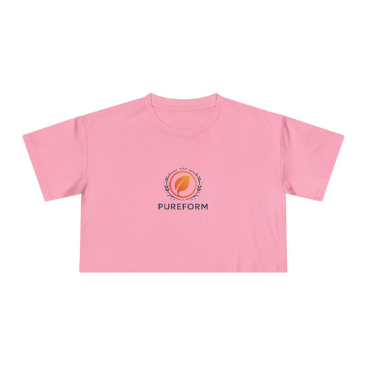 ''PureForm'' Women's Crop Tee - Stylish and Comfortable Activewear for Everyday