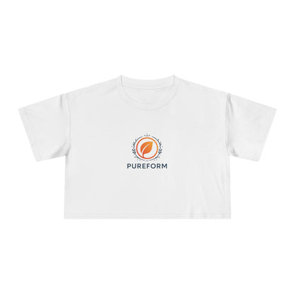''PureForm'' Women's Crop Tee - Stylish and Comfortable Activewear for Everyday