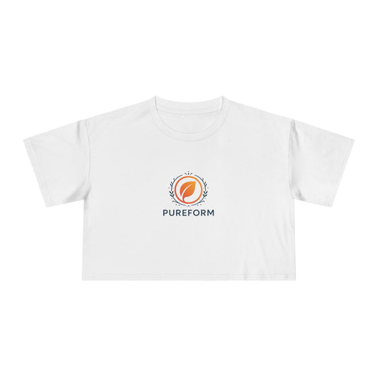 ''PureForm'' Women's Crop Tee - Stylish and Comfortable Activewear for Everyday