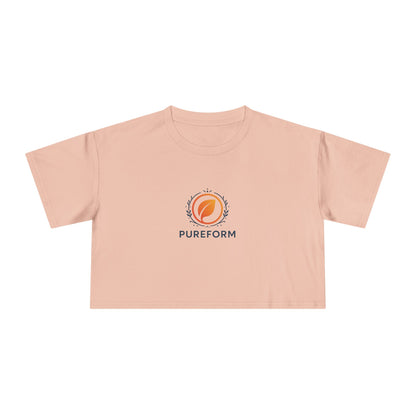 ''PureForm'' Women's Crop Tee - Stylish and Comfortable Activewear for Everyday