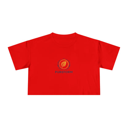 ''PureForm'' Women's Crop Tee - Stylish and Comfortable Activewear for Everyday